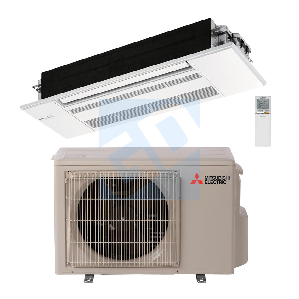 Mitsubishi KP 12,000 BTU 21.7 SEER EZ FIT Ceiling Cassette Heat Pump System